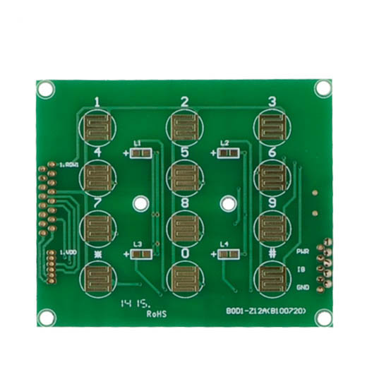 2層 ENIG PCB板，用于酒店數字鎖